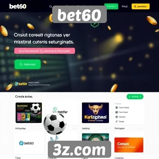 Análise de funcionalidade do site de jogos bet60